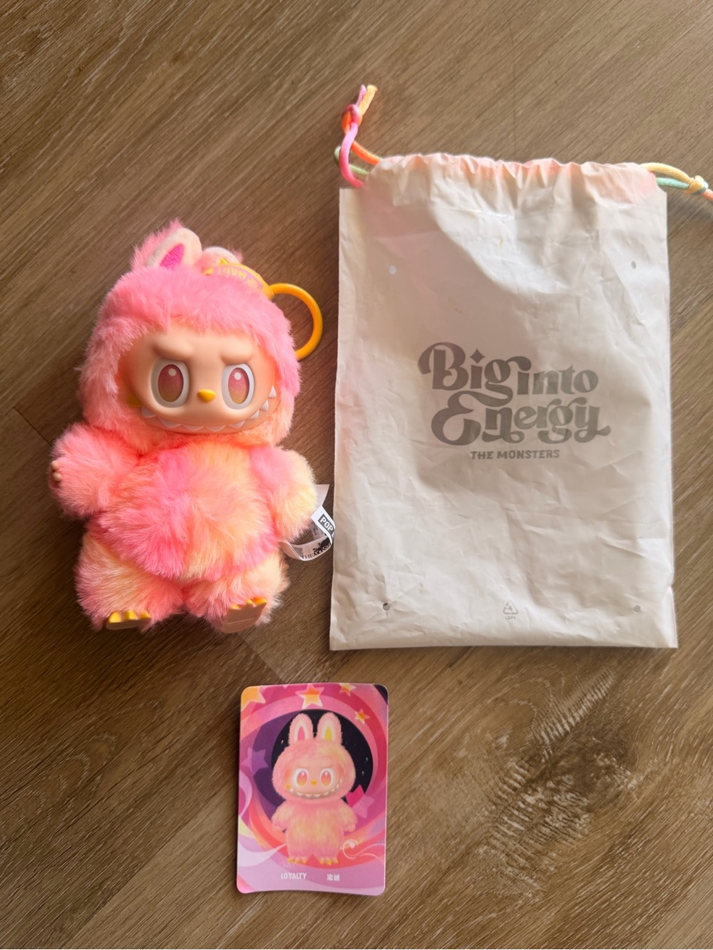 POP MART Labubu The Monsters Big Into Energy Loyalty Plush Pendant Keychain